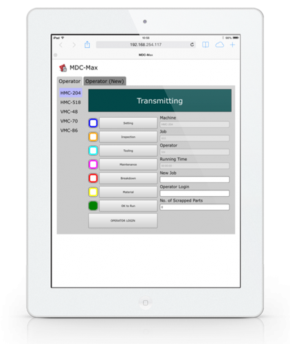 MDC Max 7 Web Client on iPad or Tablet