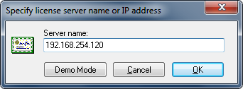 Specified License Server IP Address