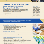 Tax Exempt Financing for California Manufacturers