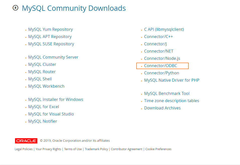 excel odbc download