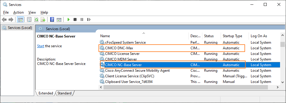 Windows Services Snap-in